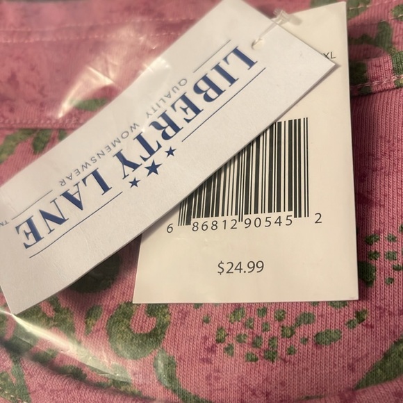 🍎NEW Liberty Lane Long Sleeve Quality Women’s Wear Soft Cotton Blend Apples 🍎 - Picture 10 of 10
